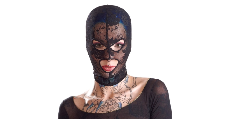 Bad Kitty fetyszowa maska koronkowa czarna