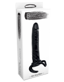 Dildo strap on do podwójnej penetracji czarne