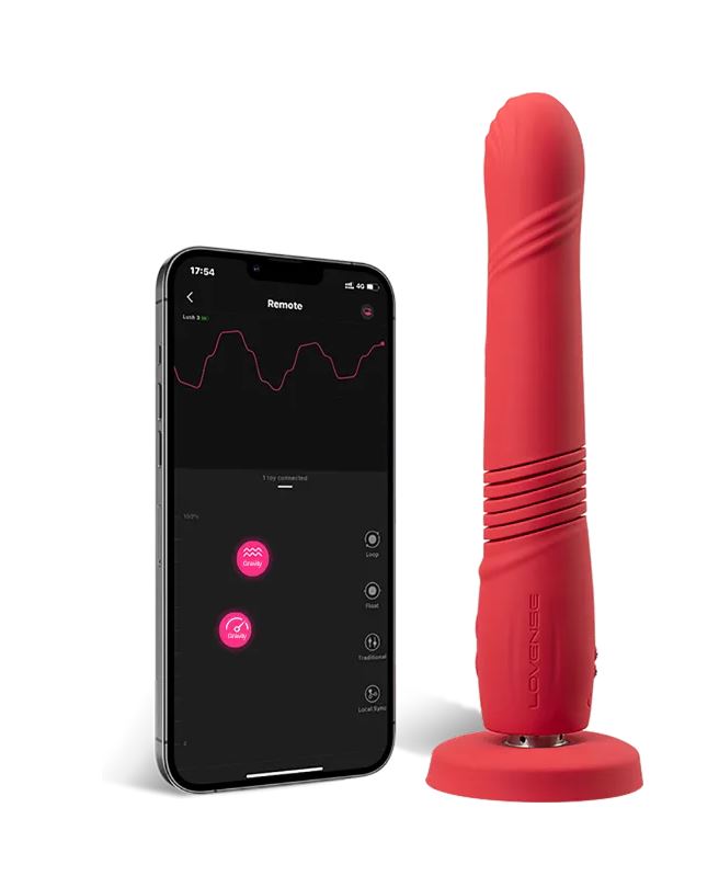 Lovense Gravity wibrator z ruchem posuwistym na aplikację